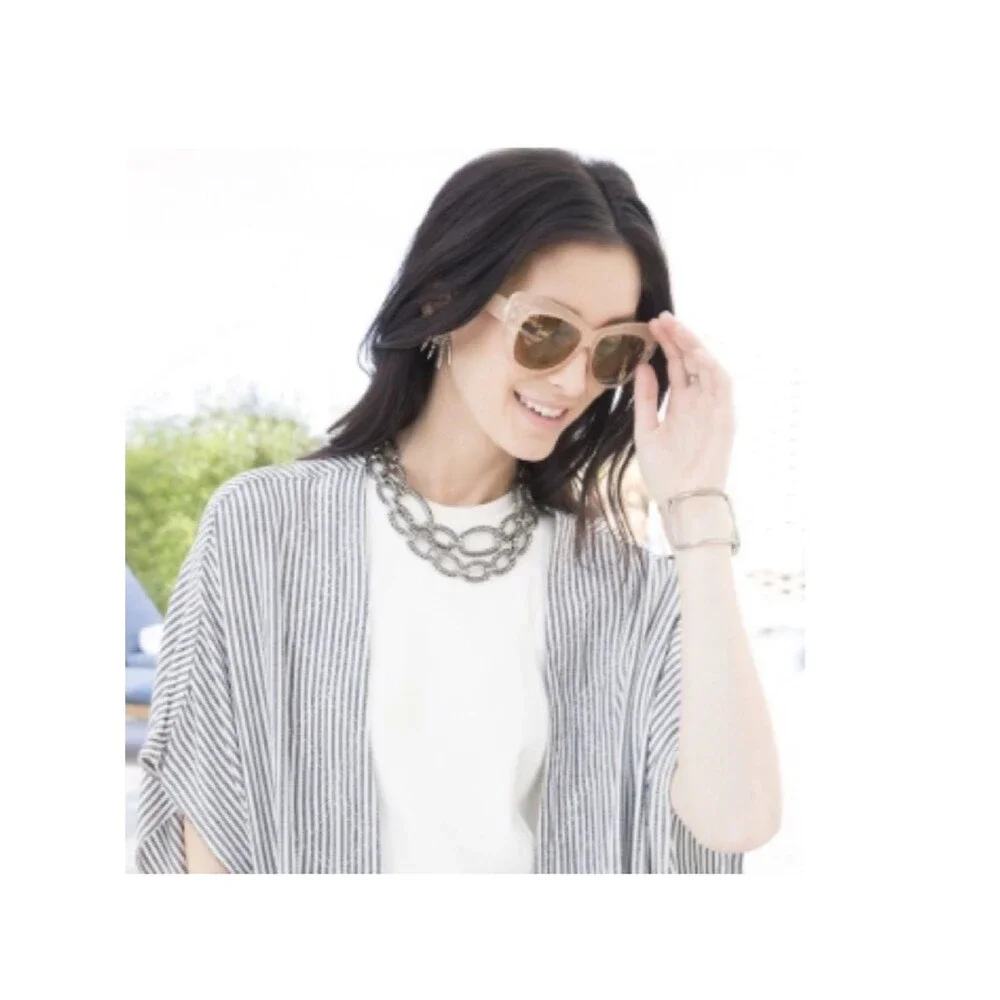 Kendra Scott Miller Tassel Necklace & Bracelet Set in Silver